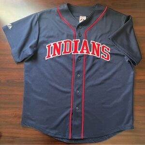Vintage 90s Cleveland Indians Jersey Genuine Merchandise Baseball Stitched XL